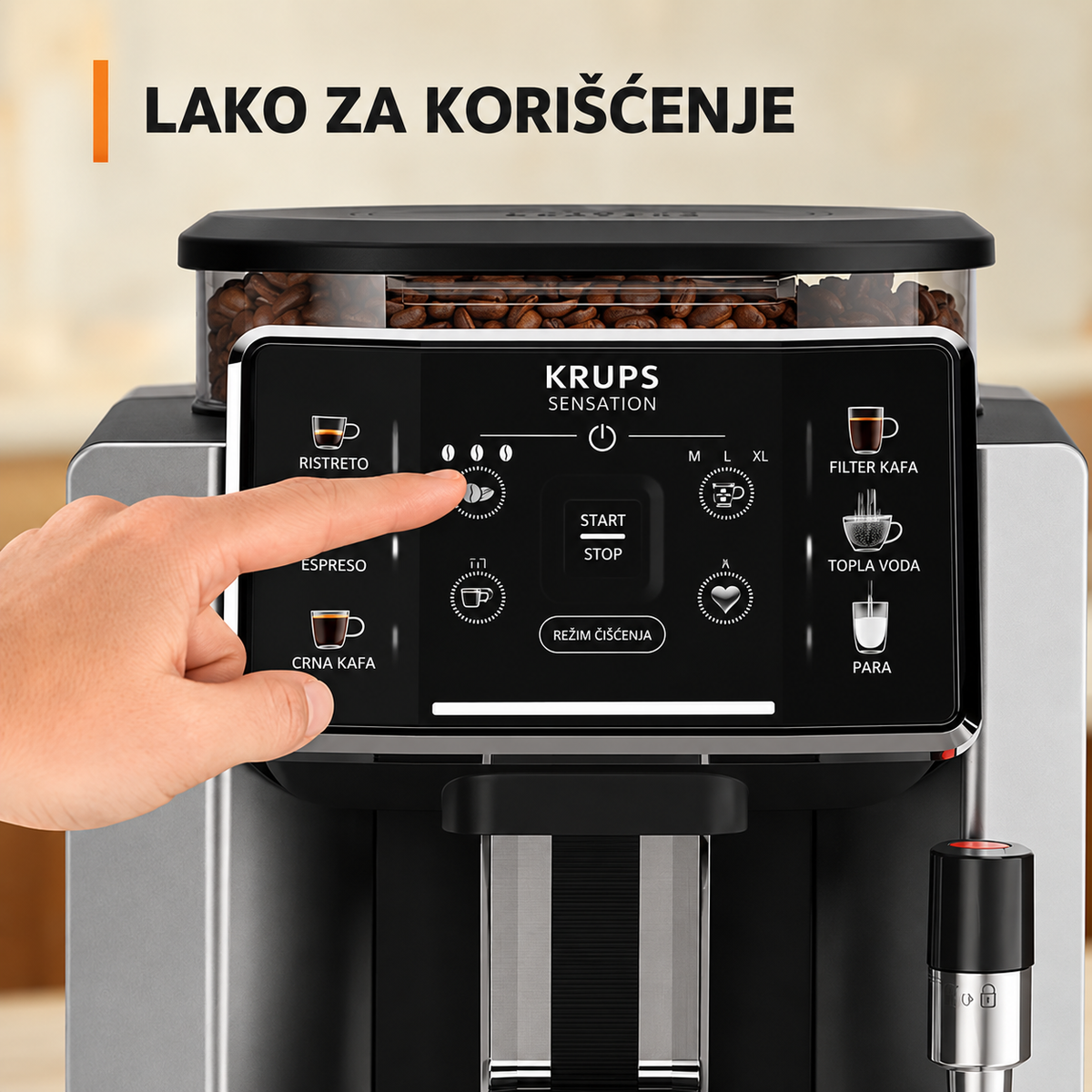 KRUPS ESPRESSO APARAT ZA KAFU EA910E10