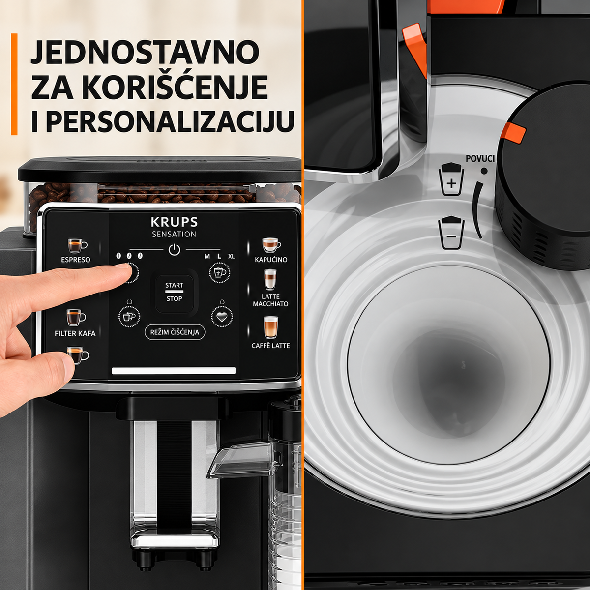 KRUPS ESPRESSO APARAT ZA KAFU EA912H