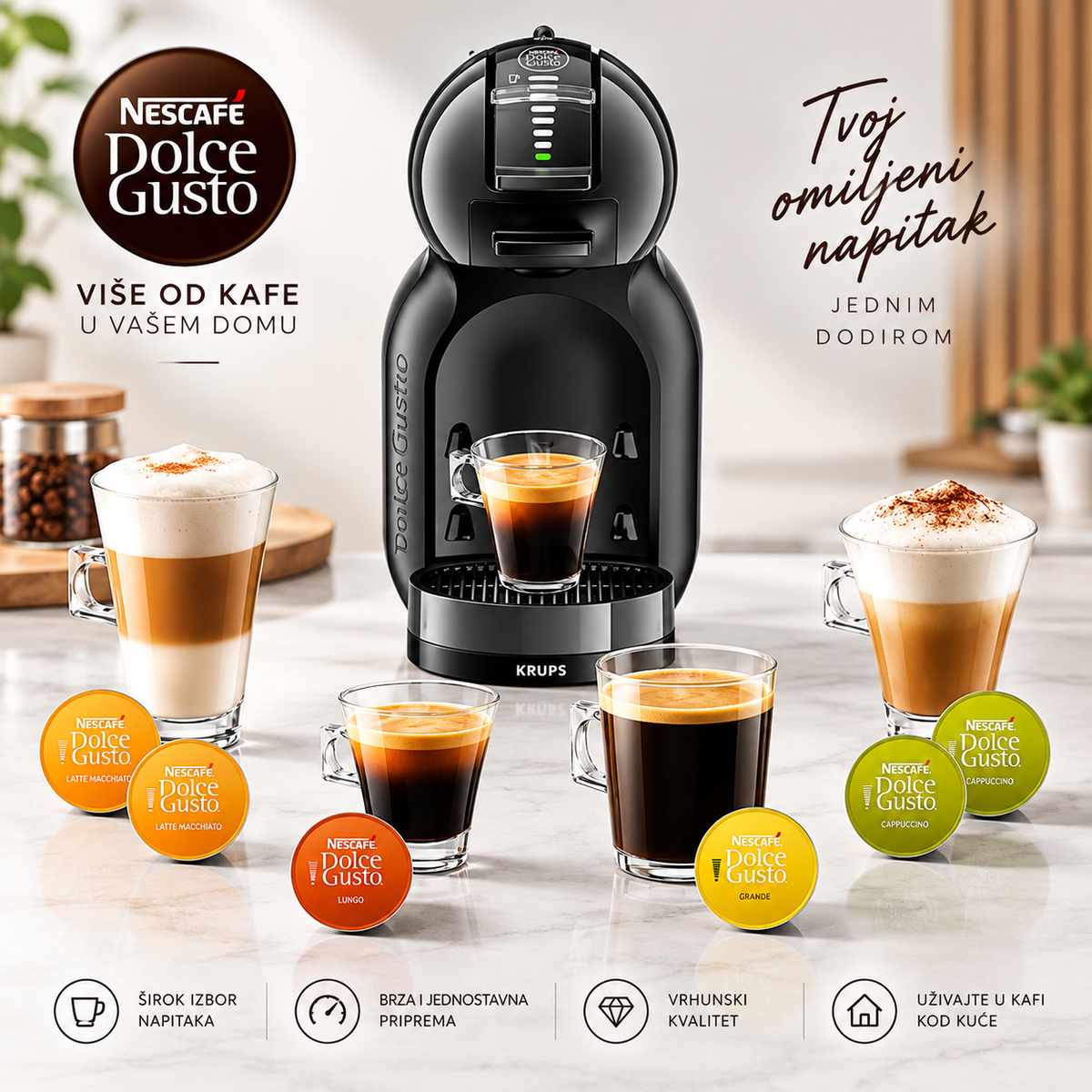 KRUPS DOLCE GUSTO APARAT ZA KAFU KP123810