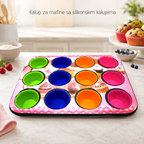 Kalup za mafine sa silikonskim kalupima