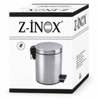 Kanta za smeće sa pedalom, 12 l, INOX ZLN6904