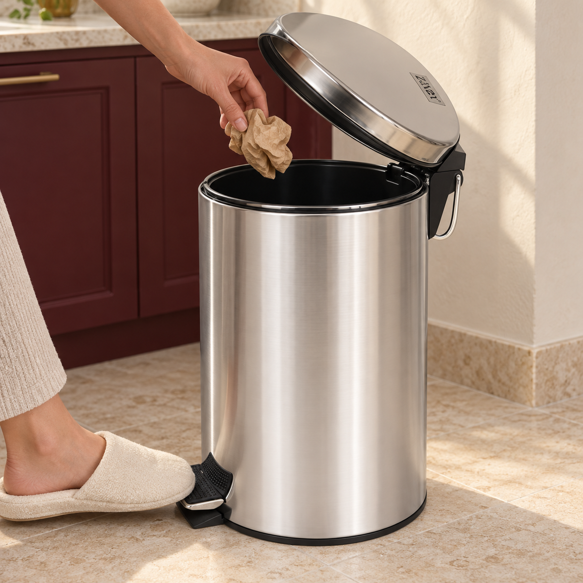 Kanta za smeće sa pedalom, 20 l, INOX ZLN6911