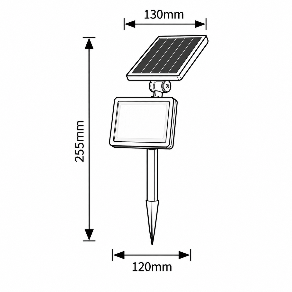 Kelna spoljna solarna zidna lampa  6W