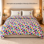Komplet set posteljina Viktorija 200x220cm