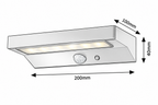Korana spoljna solarna zidna lampa crna aluminijumska 6W