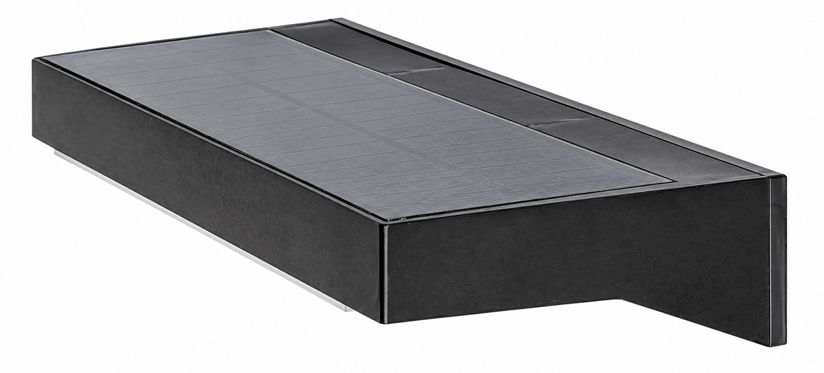 Korana spoljna solarna zidna lampa crna aluminijumska 6W