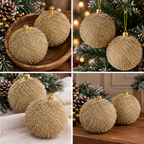 Kugle za jelku  set 2kom  10cm  gliter zlatne  594289