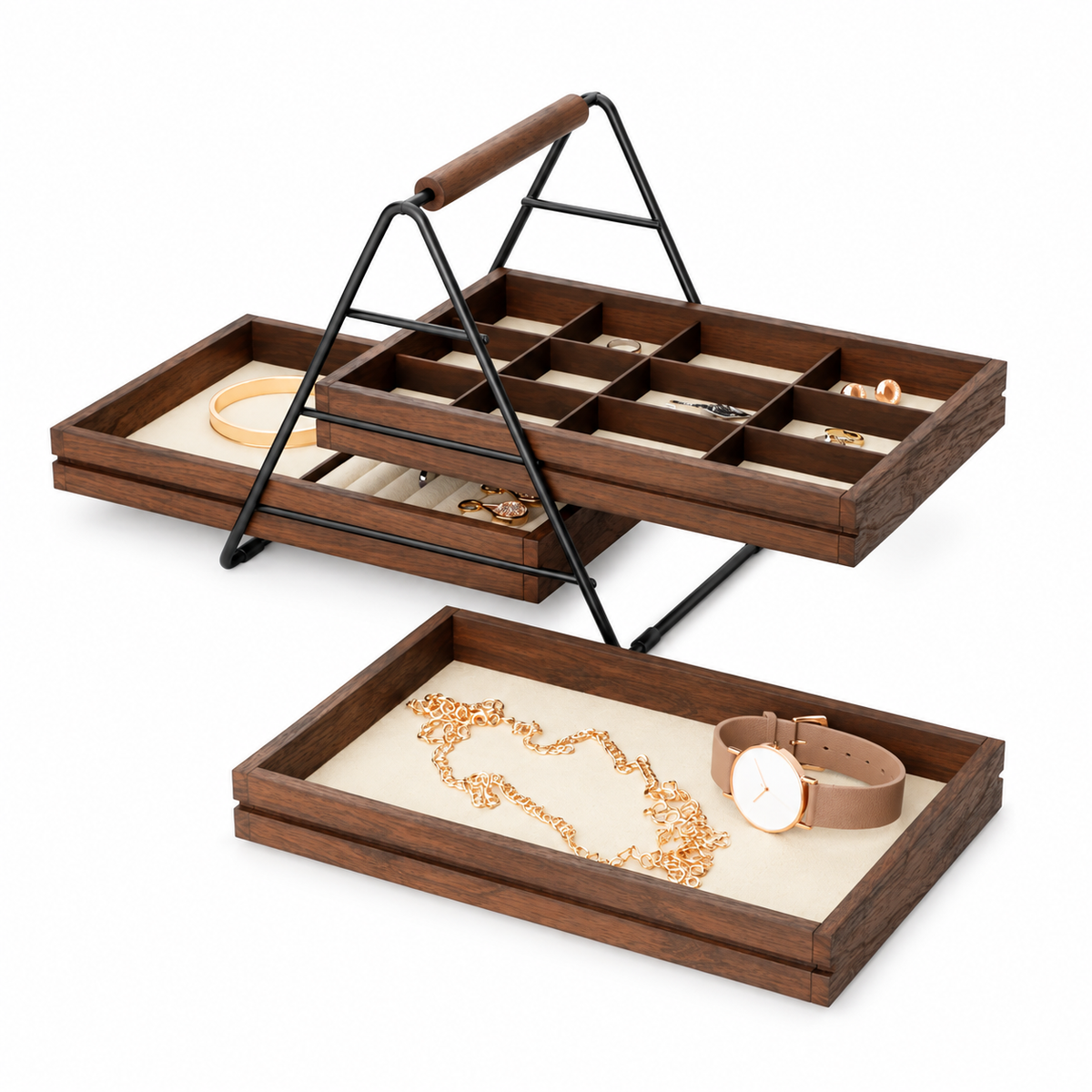 Kutija za nakit TERRACE 3-TIER jewelry tray