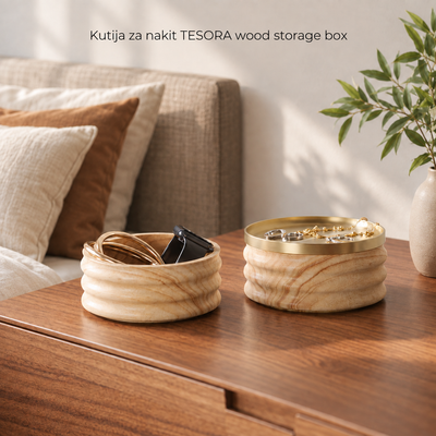Kutija za nakit TESORA wood storage box