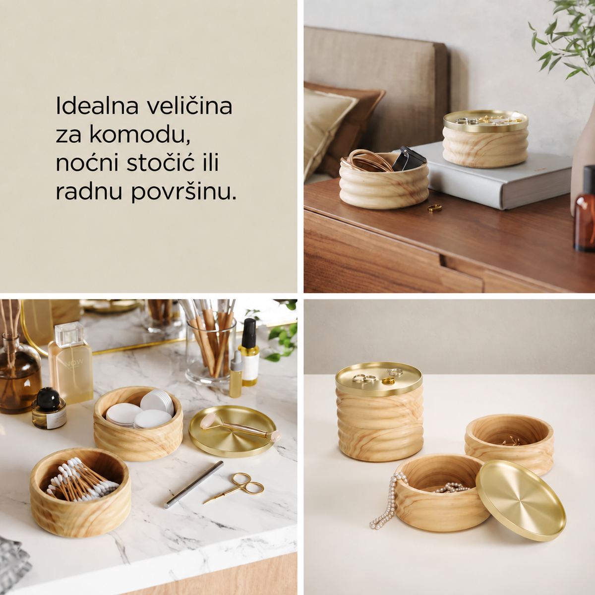 Kutija za nakit TESORA wood storage box