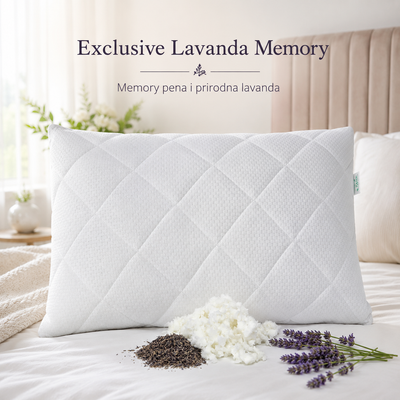 Exclusive Lavanda Memory Jastuk – udobnost, podrška i miris lavande