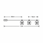 LED svetleći niz "kućice" 0.9m ML-C3010