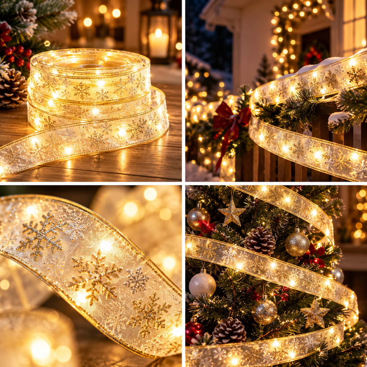 LED svetleći niz zlatna traka sa 100 LED dioda RLS10WW