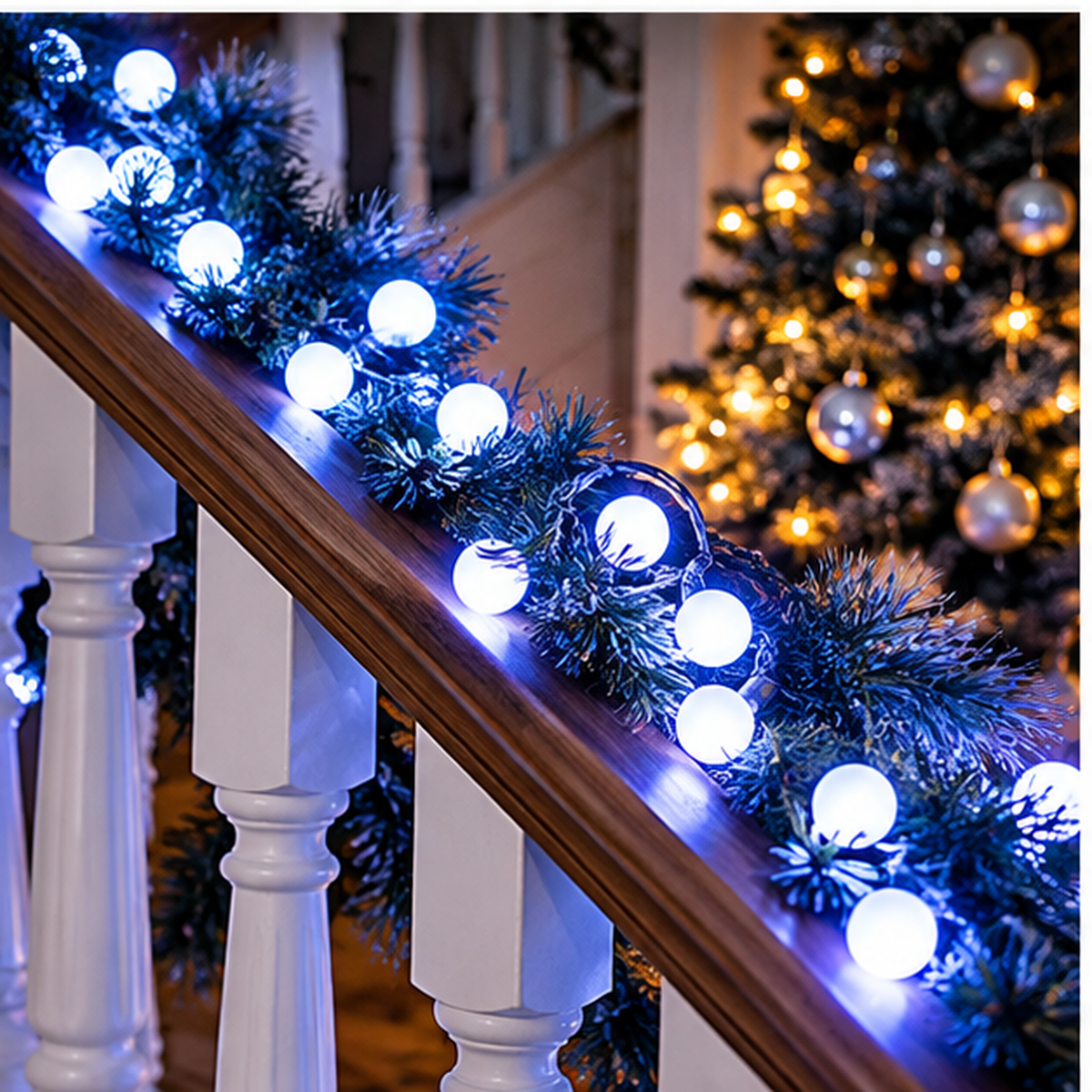 Lampice za jelku sa 100 hladno belih LED dioda 10m ML-C2010