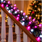 Lampice za jelku sa 100 roze i belih LED dioda 10m ML-C2021