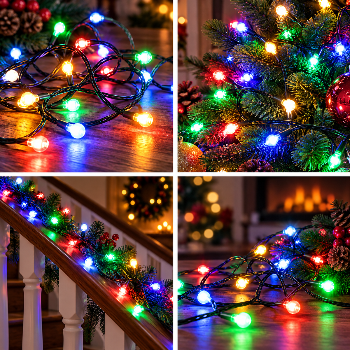 Lampice za jelku sa 100 višebojnih LED dioda ML112RGB 10m