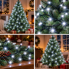 Lampice za jelku sa 200 hladno belih LED dioda KII200/WH 16m