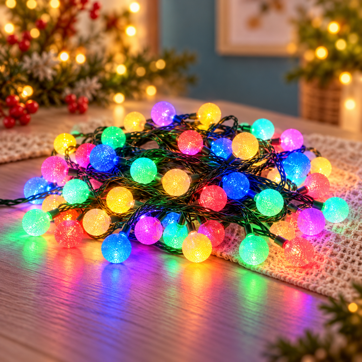 Lampice za jelku sa 200 višebojnih LED dioda 20m ML-C20112