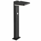 Lasset solarna podna aluminium crna LED 4W visina 50cm senzor pokreta
