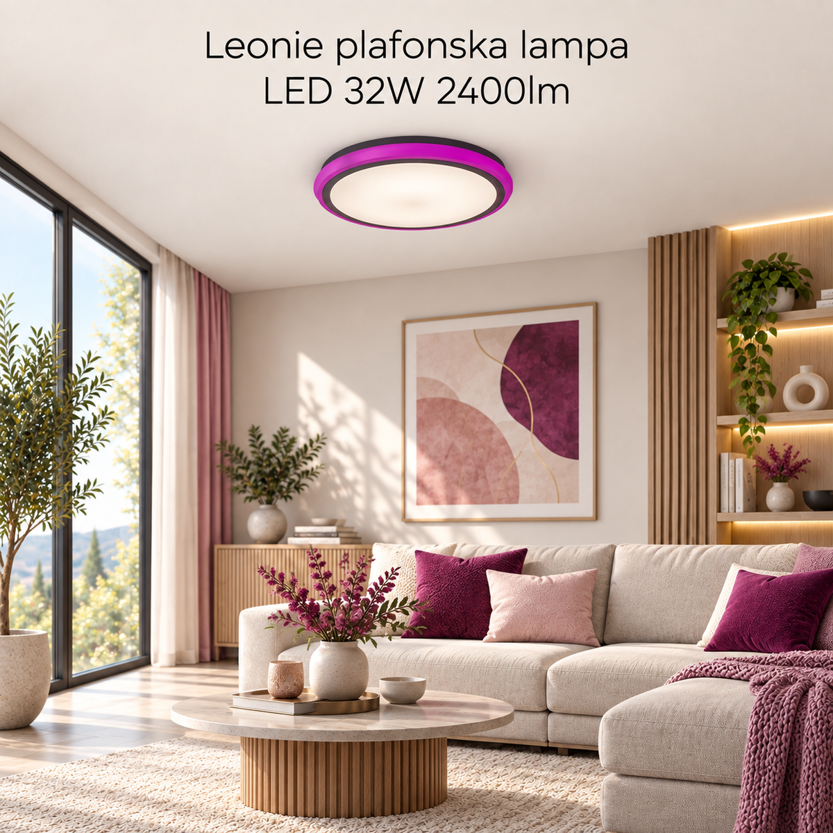 Leonie plafonska lampa LED 32W 2400lm