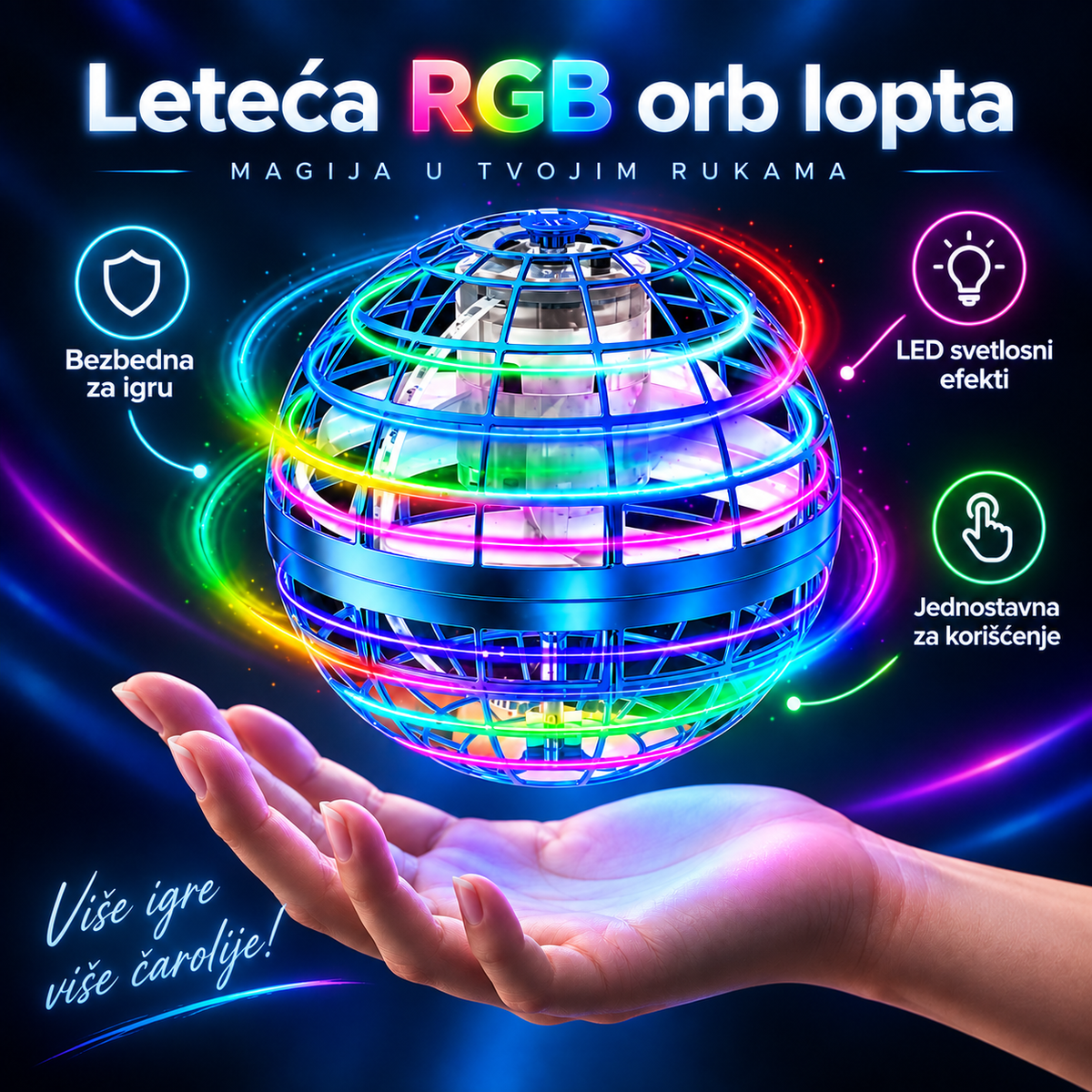 Magična Leteća RGB Loptica