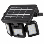 Lihull spoljna solarna zidna lampa crna 6W 4000K senzor pokreta