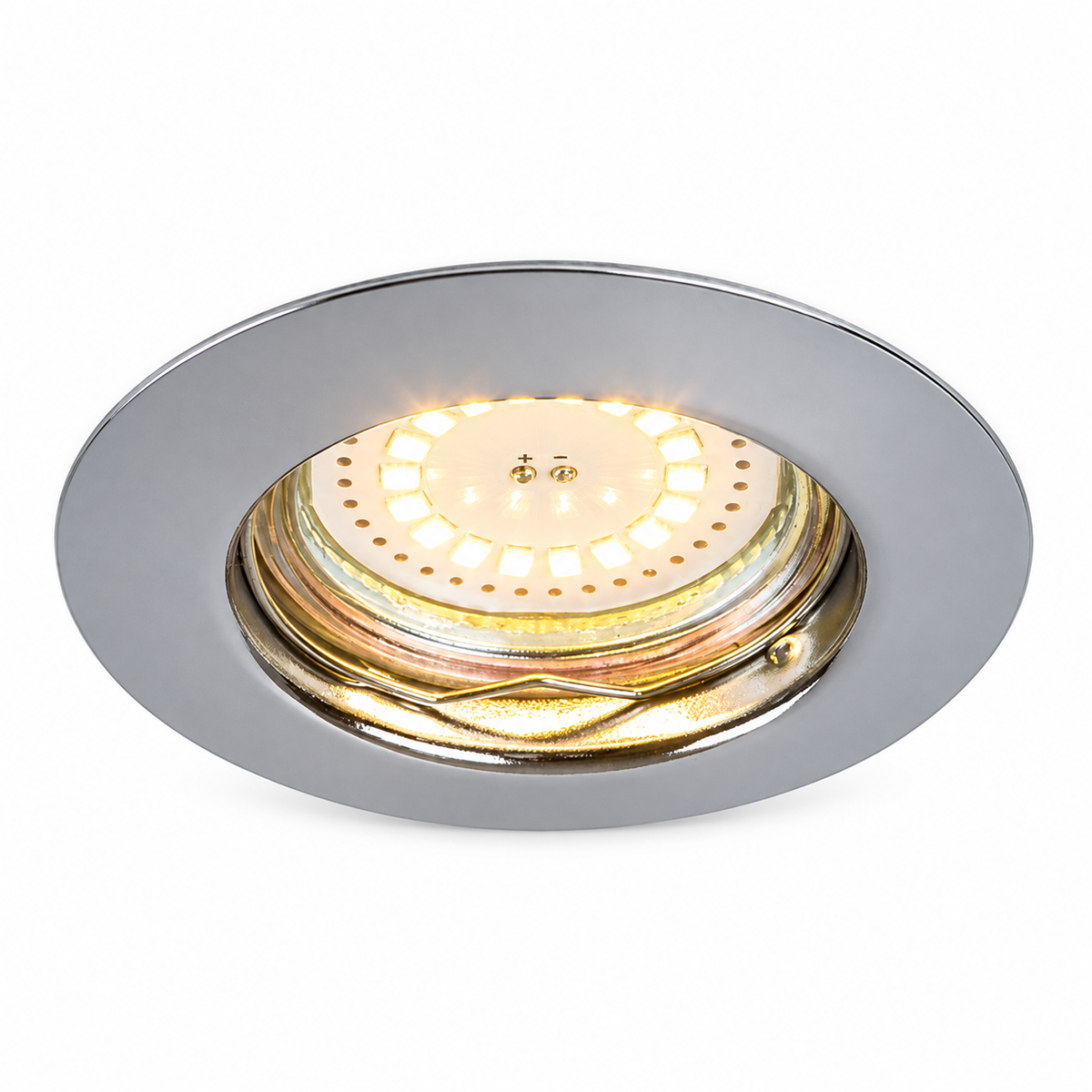 Lite LED ugradni spot GU10 3x3W 3000K hrom, set 3kom
