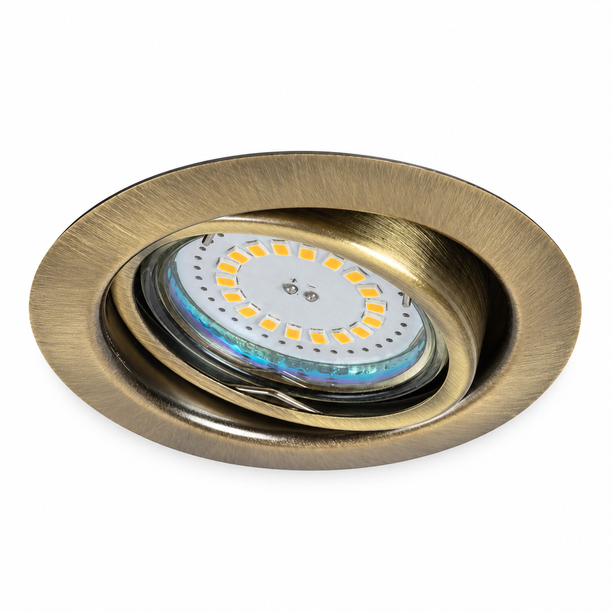 Lite LED ugradni spot GU10 3x3W bronza, set 3kom