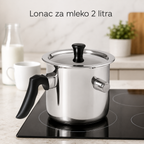 Lonac za mleko 2 litra