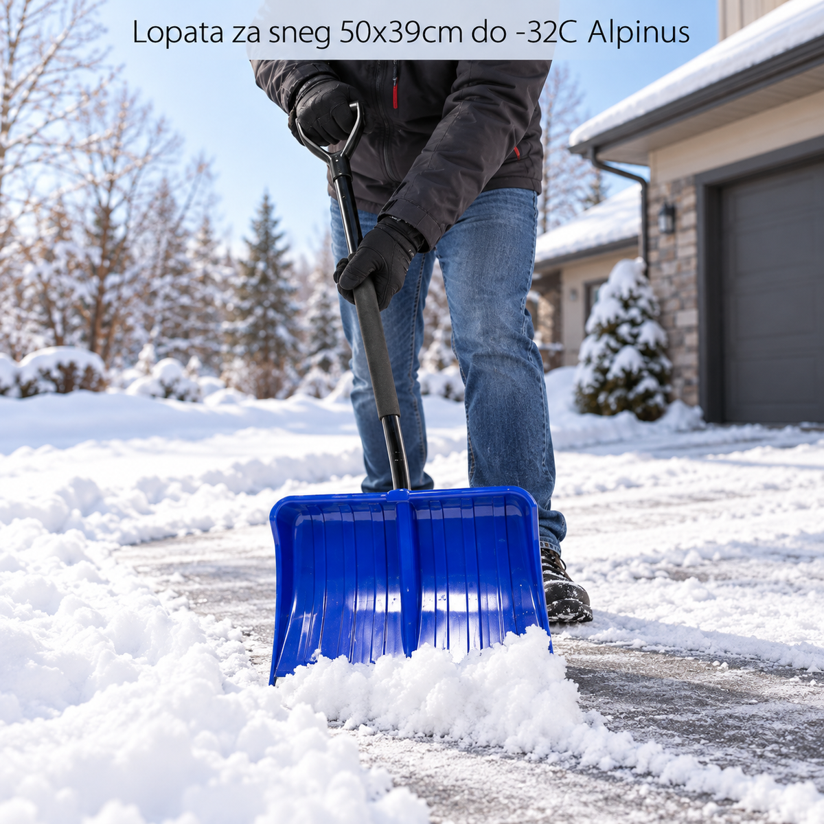 Lopata za sneg 50x39cm do -32C Alpinus