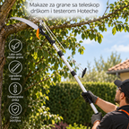 Makaze za živu ogradu teleskopske Alu Hoteche
