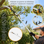 Makaze za živu ogradu teleskopske Alu Hoteche
