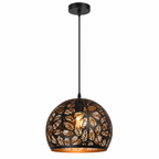 Manorca Visilica E27 1x40W crno/zlatno