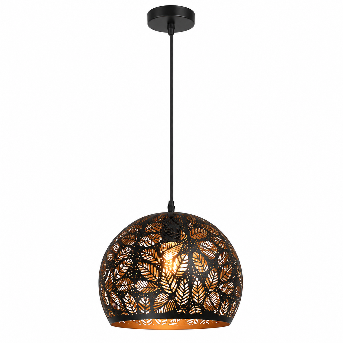 Manorca Visilica E27 1x40W crno/zlatno