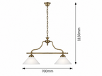 Marian Visilica E27 2x60W bronza