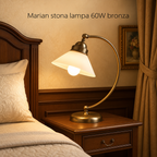 Marian stona lampa E27 60W bronza