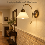 Marian zidna lampa E27 1x60W bronza