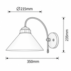 Marian zidna lampa E27 1x60W bronza