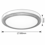 Matea plafonjera LED 40W braon D50cm