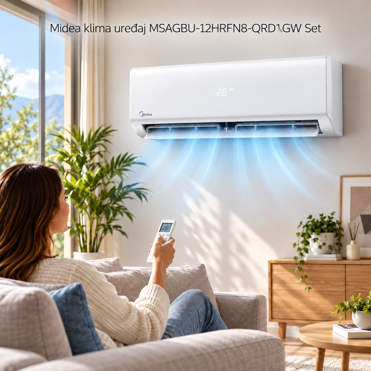 Midea klima uređaj MSAGBU-12HRFN8-QRD1GW Set