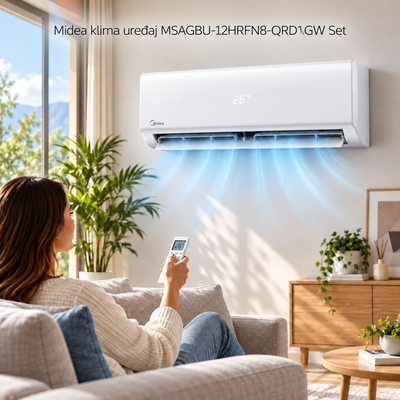 Midea klima uređaj MSAGBU-12HRFN8-QRD1GW Set