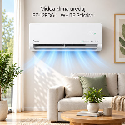 Midea klima uređaj EZ-12RD6-I   WHITE Solstice