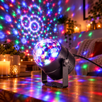 Mini RGB disko kugla 80mm, USB, do 100m2 DL80R