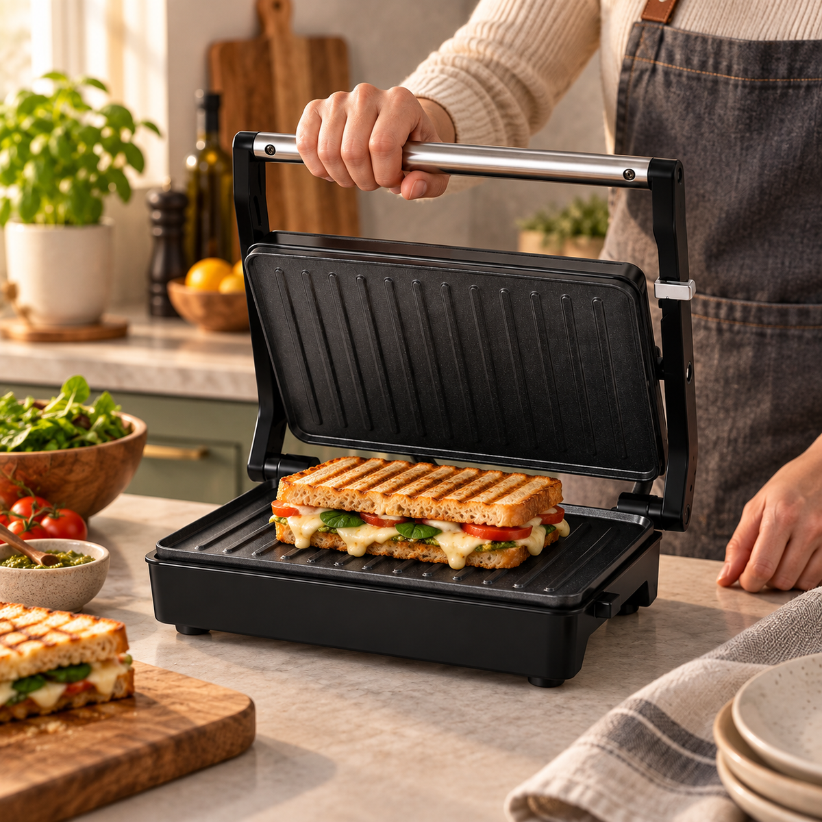 Mini kontaktni gril toster 1000W HG-KG01