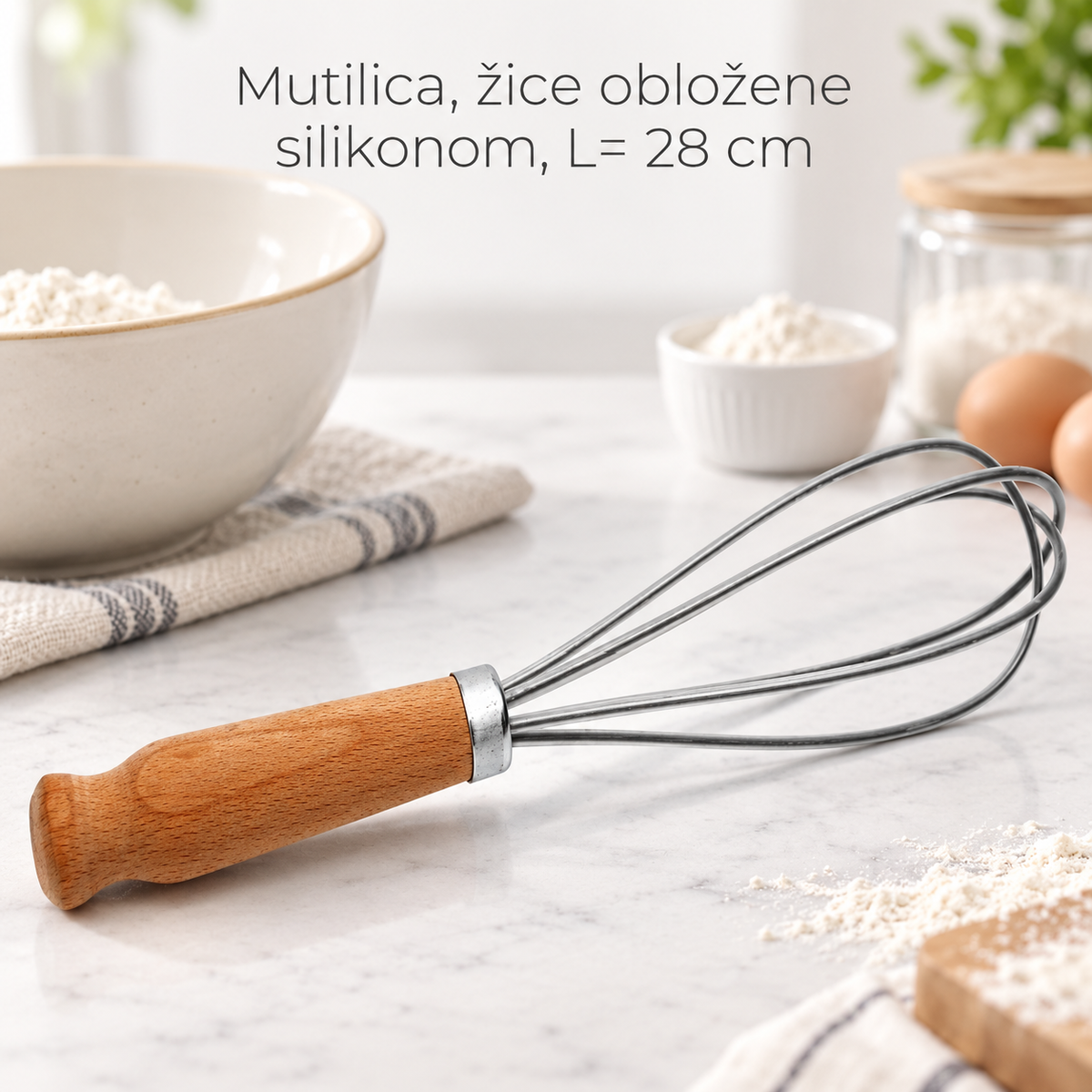 Mutilica, žice obložene silikonom, L= 28 cm