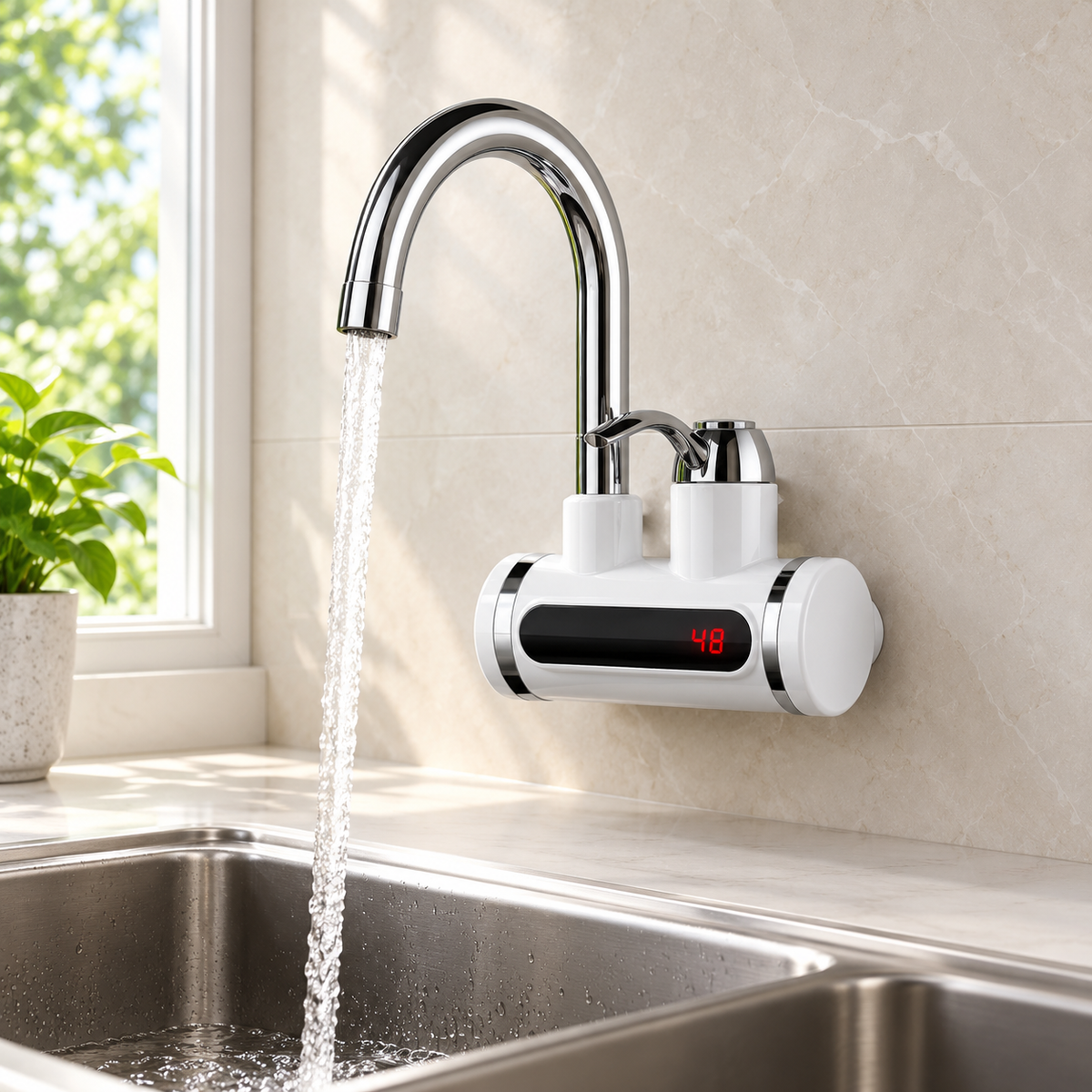 NEXSAS slavina bojler NX878LD, 3000-3300W, zidna TRO120541