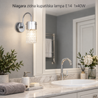 Niagara zidna kupatilska lampa E14  1x40W