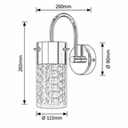 Niagara zidna kupatilska lampa E14  1x40W