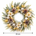 Novogodišnji venac snežna tuja  35CM 583501
