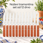 Noževi tramontina set od 12-drvo